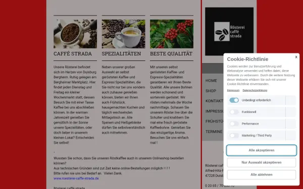 www.roesterei-caffe-strada.de