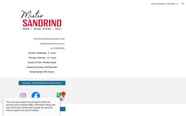 www.mistersandrino.com.au