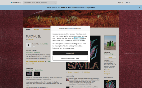 savila.bandcamp.com