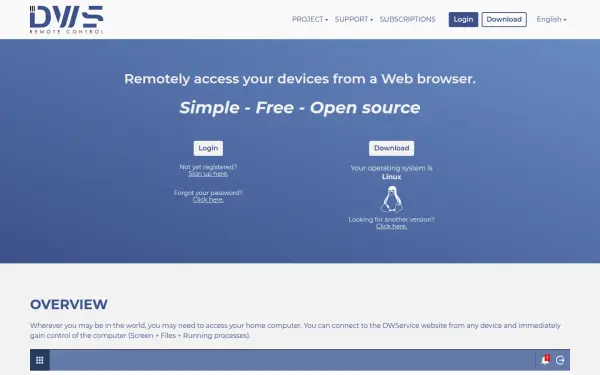 www.dwservice.net