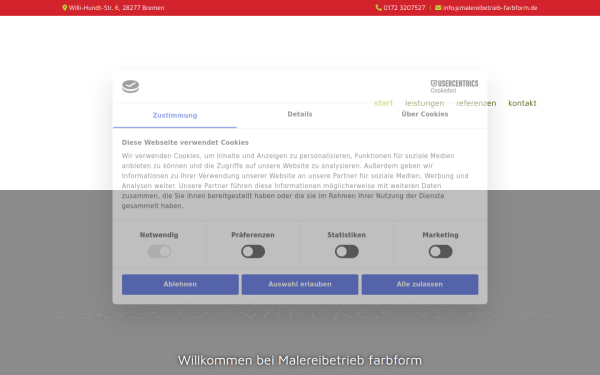 www.malereibetrieb-farbform.de