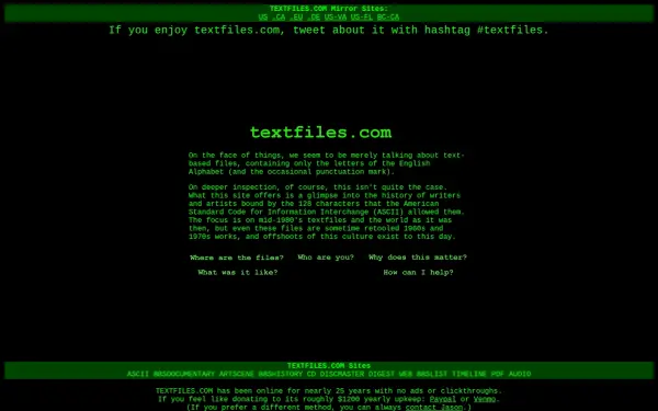 textfiles.com