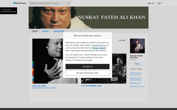 nusratfatehalikhan.bandcamp.com