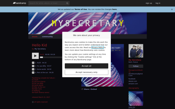 mysecretary.bandcamp.com