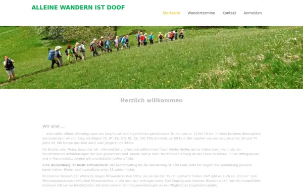 alleinewandernistdoof.de