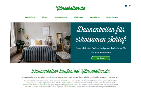 www.gaensebetten.de