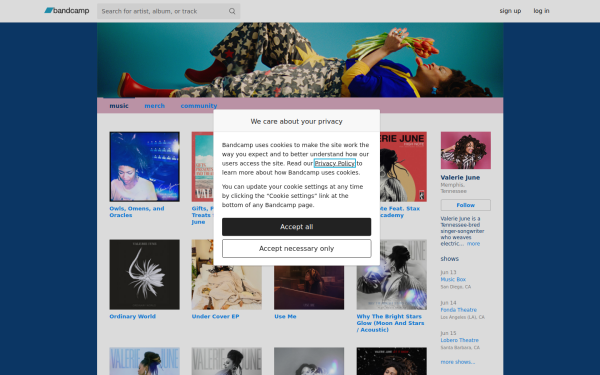valeriejune.bandcamp.com
