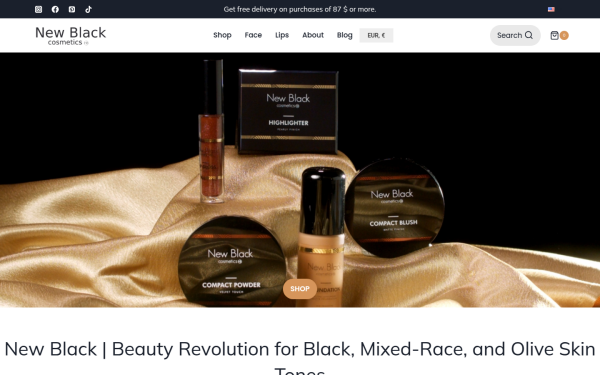 newblackcosmetics.com
