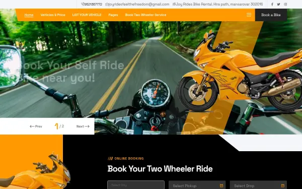 joyridesrental.com
