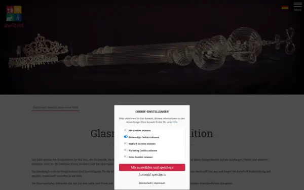 glaskoenigin.zwiesel.de