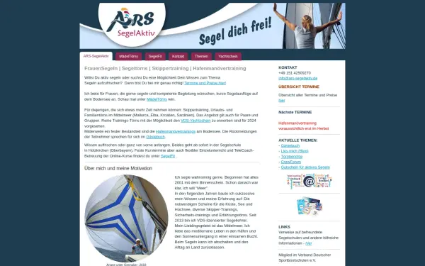 www.ars-segelaktiv.de