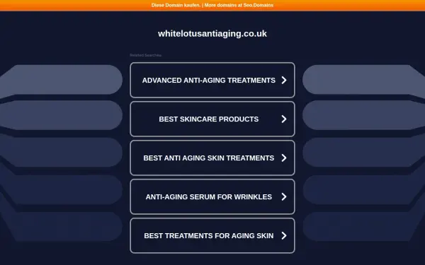 whitelotusantiaging.co.uk