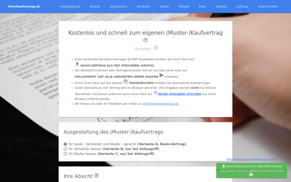 www.meinkaufvertrag.de