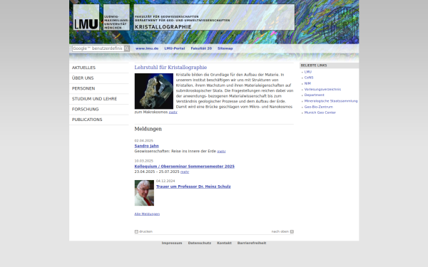 www.kristallographie.geowissenschaften.uni-muenchen.de