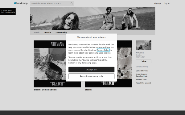 nirvana.bandcamp.com