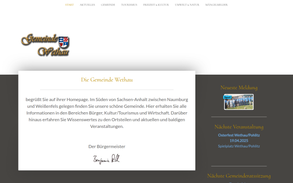 www.gemeinde-wethau.de