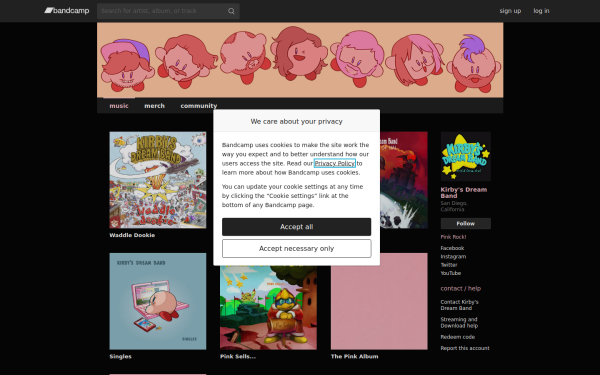 kirbysdreamband.bandcamp.com