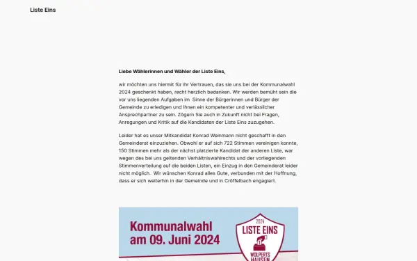 listeeins.de