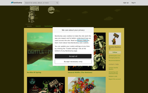 gentlemystics.bandcamp.com