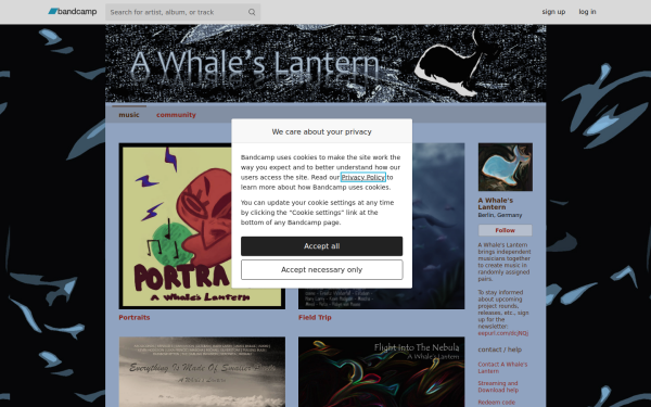 awhaleslantern.bandcamp.com