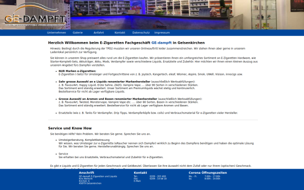 ge-dampft.de