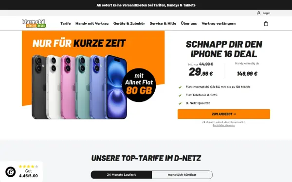 www.klarmobil.de
