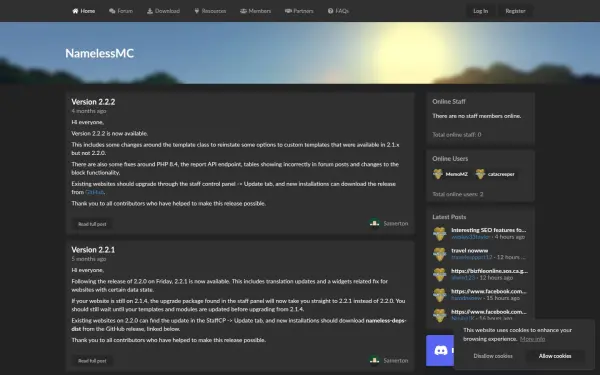 namelessmc.com