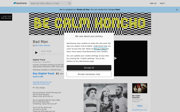 becalmhoncho.bandcamp.com