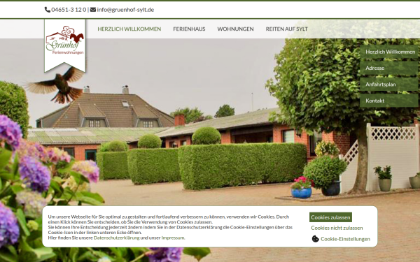 www.gruenhof-ferienwohnungen.de