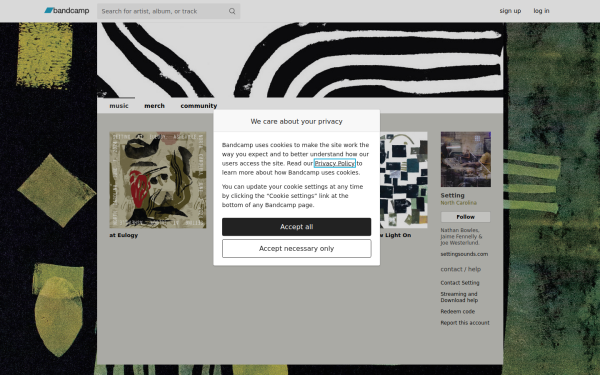 setting.bandcamp.com