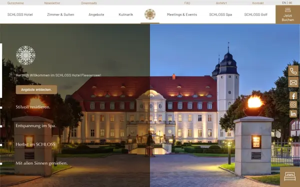 schlosshotel-fleesensee.com