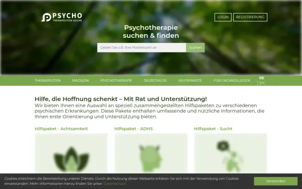 psychotherapeutensuche.de