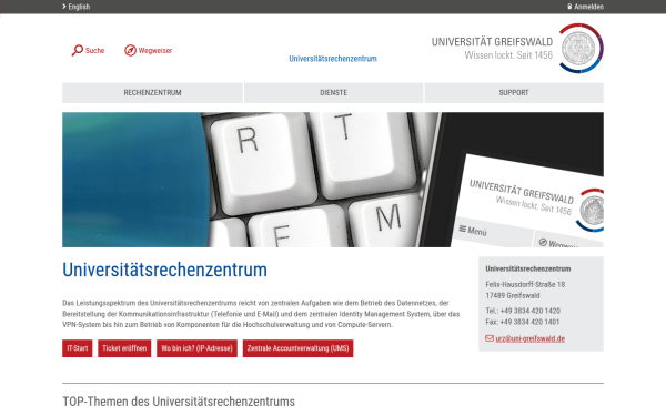 rz.uni-greifswald.de