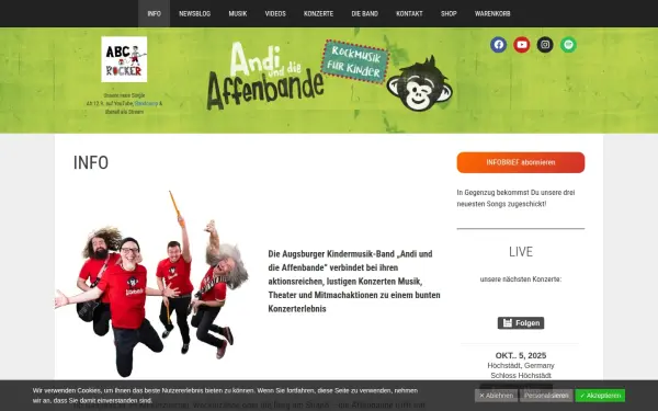 www.andiunddieaffenbande.de