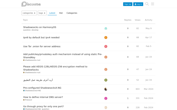 discourse.shadowsocks.org