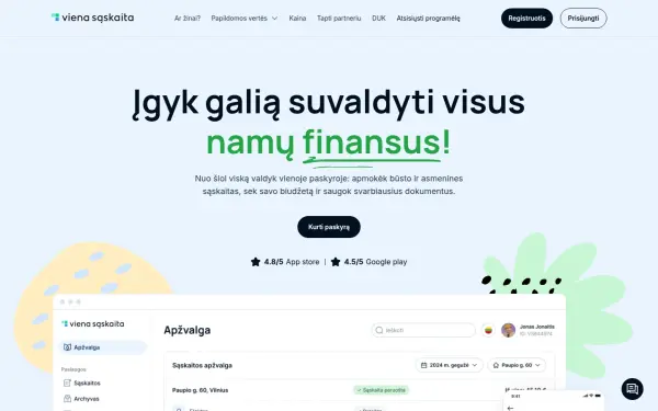 vienasaskaita.lt