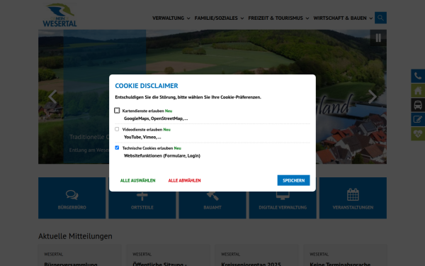 www.gemeinde-wesertal.de