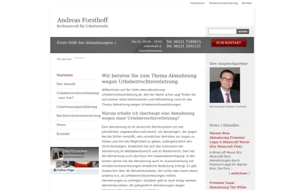 www.abmahnung-urheberrechtsverletzung.de