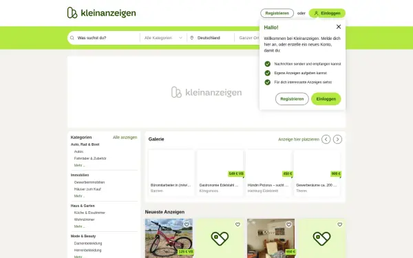 www.kleinanzeigen.de