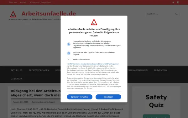 www.arbeitsunfaelle.de