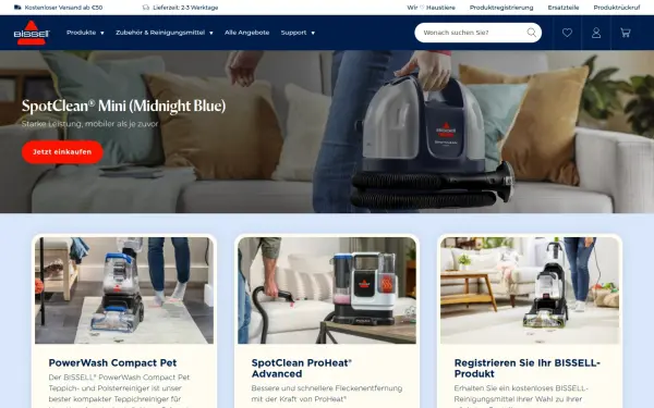 www.bissell.de