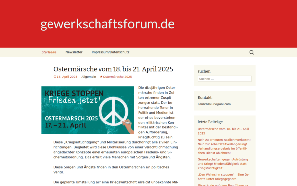 gewerkschaftsforum.de