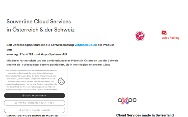 www.ventuscloud.eu