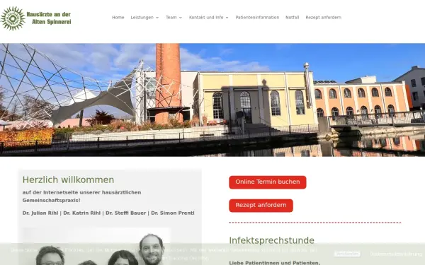 www.aerzte-an-der-spinnerei.de
