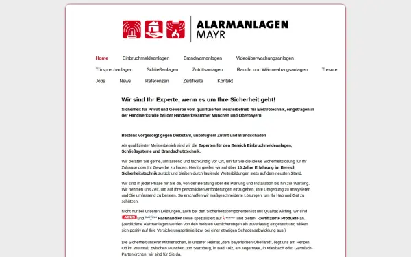 www.alarmanlagen-mayr.de