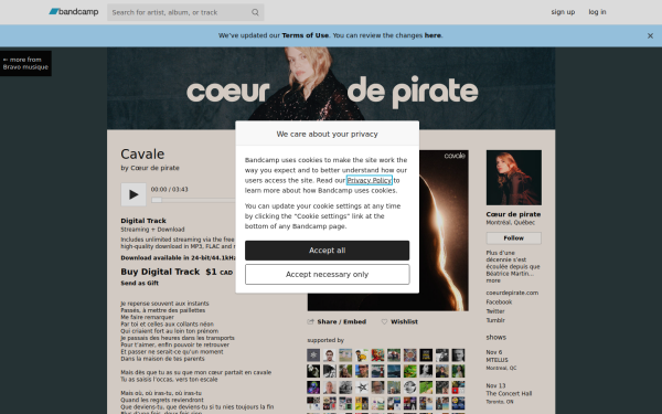 musique.coeurdepirate.com