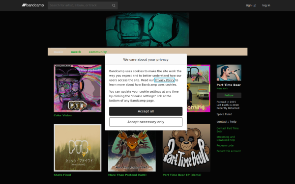 parttimebear.bandcamp.com