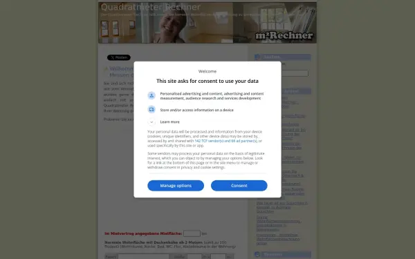 quadratmeter-rechner.de