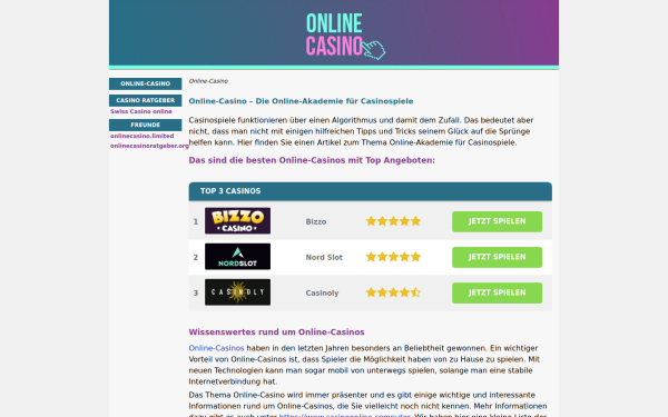 www.onlinecasino.academy