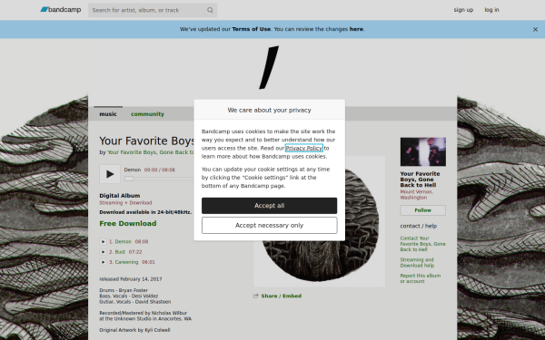 yourfavoriteboysgonebacktohell.bandcamp.com